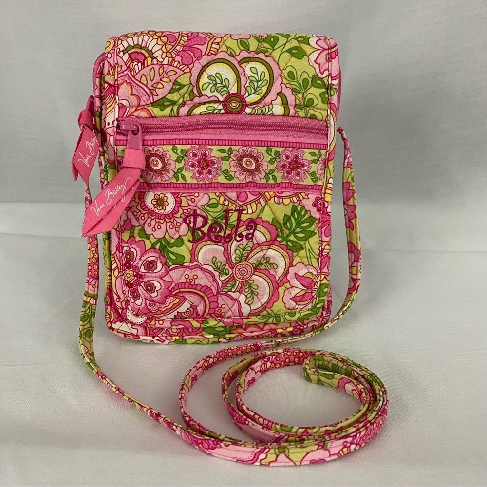 Vera Bradley Crossbody Purse in Petal Pink Pattern